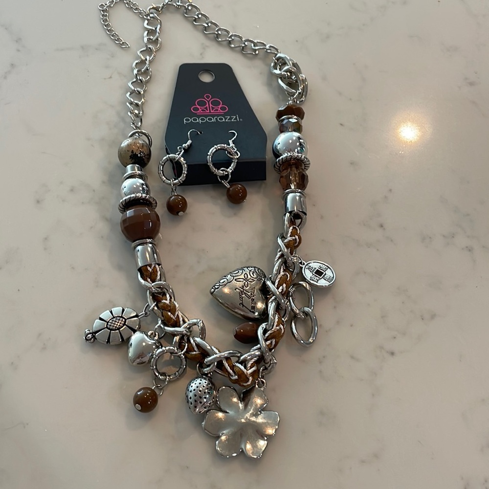 Necklace and earrings set
